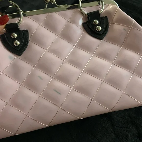 Lux de ville purse baby pink and black - Picture 2 of 3